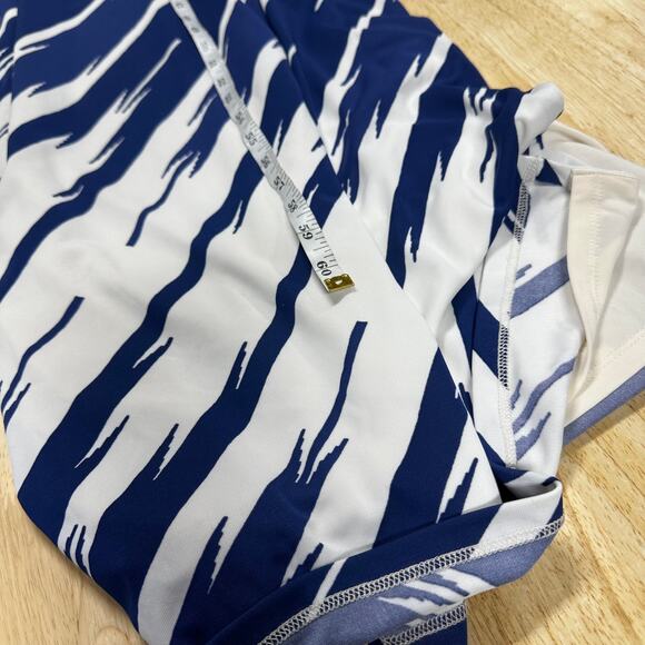 Lauren Ralph Lauren Print Jersey Halter Gown Blue White Women's Size 12 NWT NEW - Picture 12 of 12